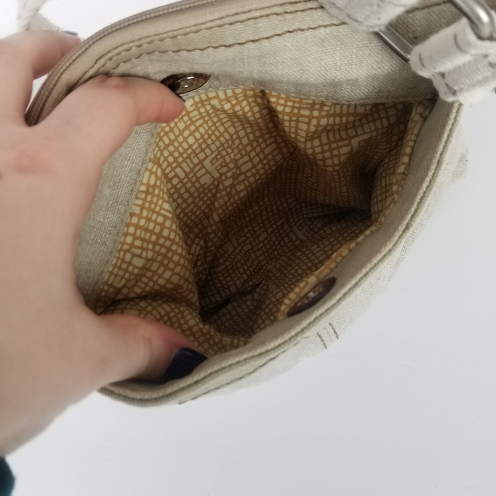 Fossil Khaki Crossbody Bag With Pockets - image 6